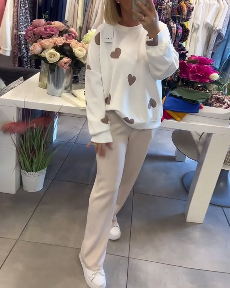 Mila | Wygodny sweter w serca