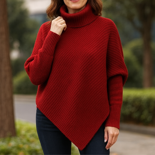 Anneta | Wygodny sweter ponczo