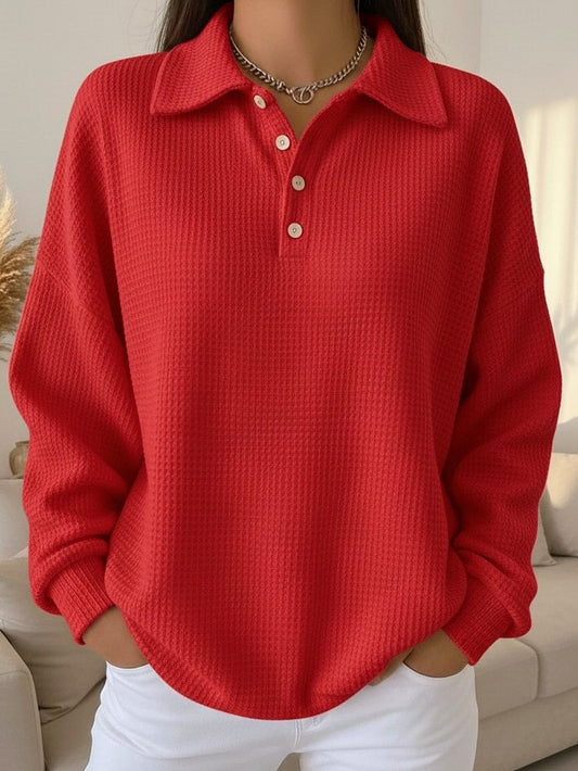 Ava | Miękki elegancki sweter polo