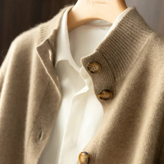Arlina | Elegancki kardigan z wełny merino