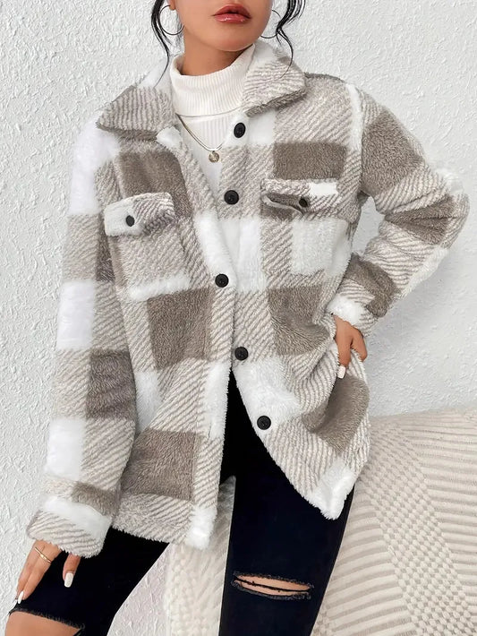 Martin | Elegancka polarowa kurtka w kratę