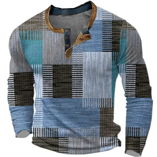 Amelin & Co™ | Kolorowa męska koszula patchwork