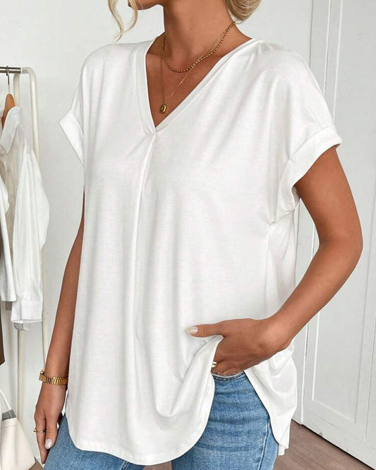 Estella | Luźny T-shirt patchwork