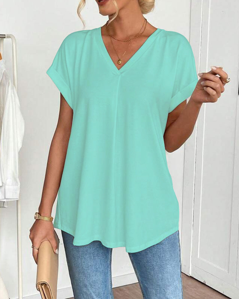 Estella | Luźny T-shirt patchwork