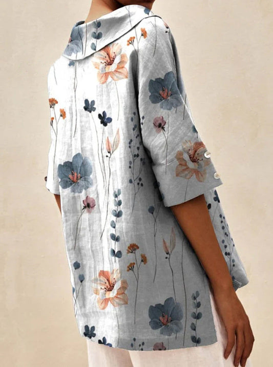 Andrea | Lekki letni top w kwiaty