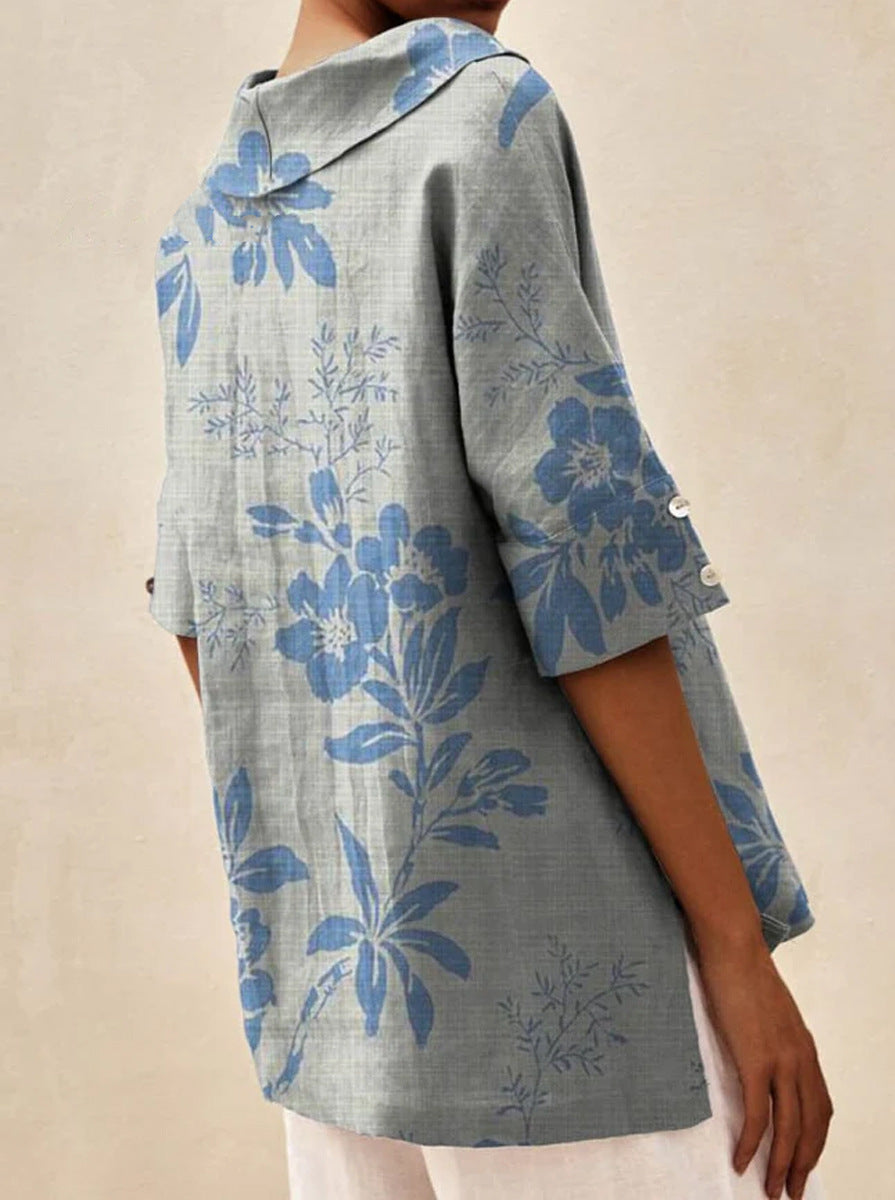 Andrea | Lekki letni top w kwiaty