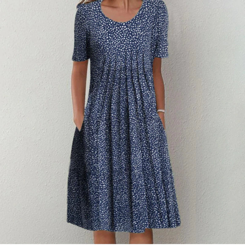 Celeste | Elegancka zwiewna sukienka midi