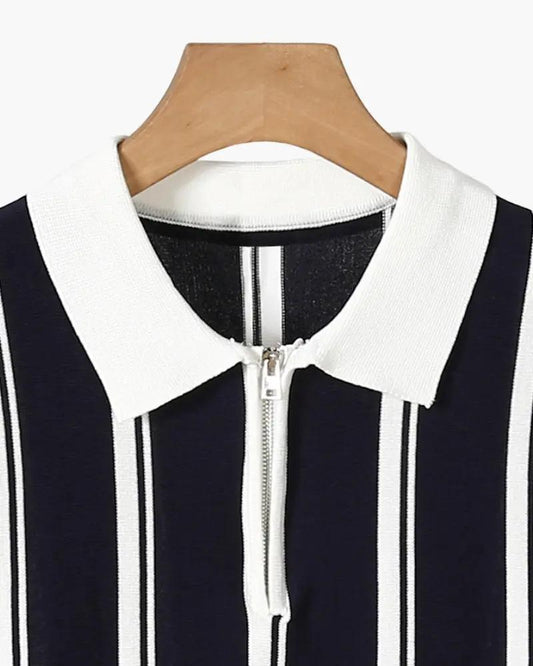 Sweter Modena z krótkim zamkiem
