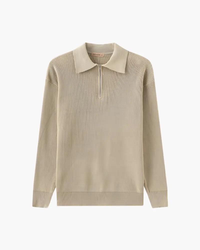 Sweter Cesare z krótkim zamkiem