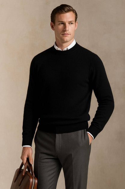 Giles | Elegancki sweter z okrągłym dekoltem