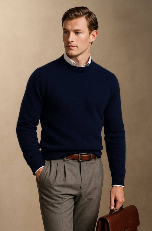 Giles | Elegancki sweter z okrągłym dekoltem