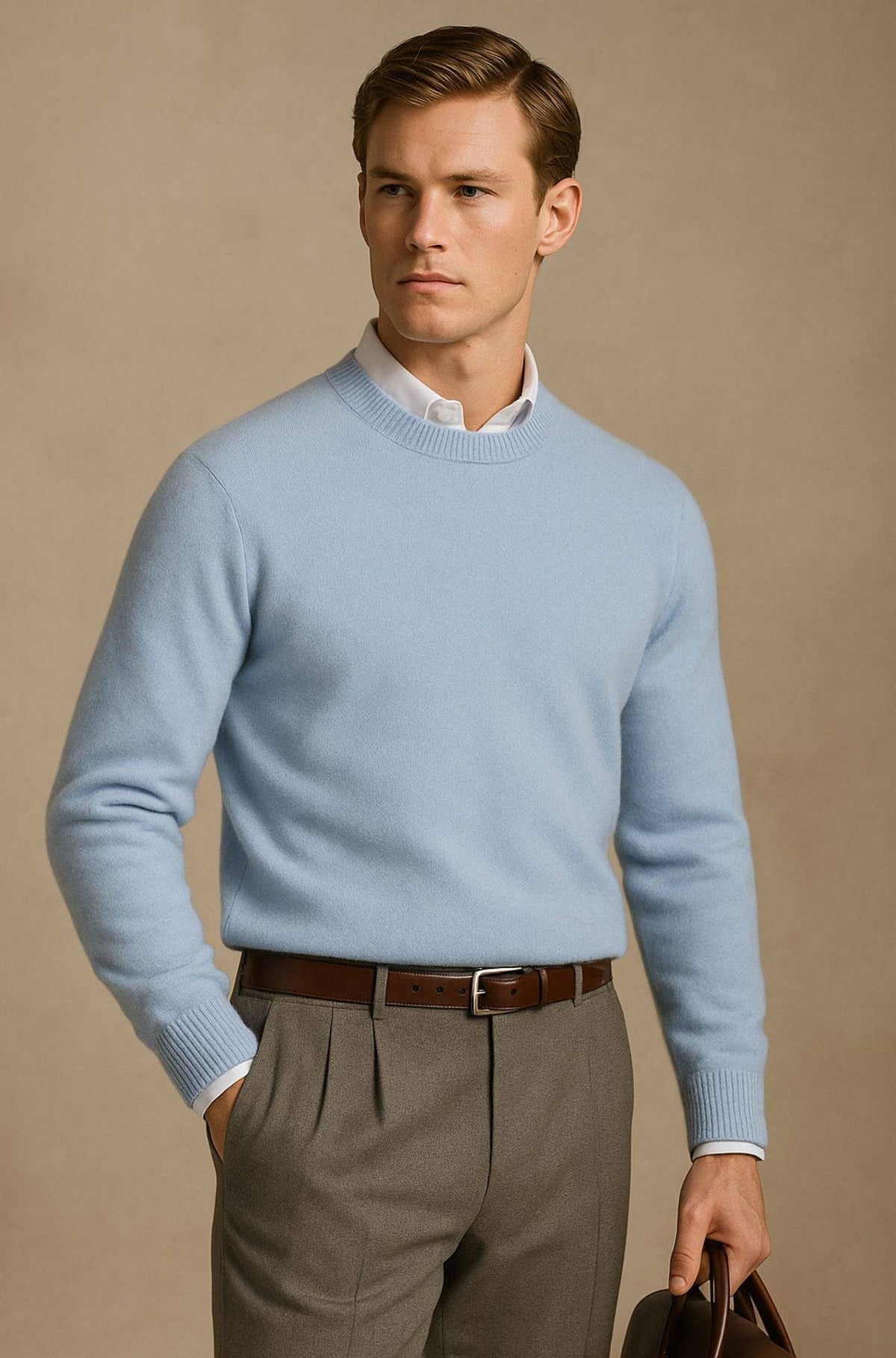 Giles | Elegancki sweter z okrągłym dekoltem