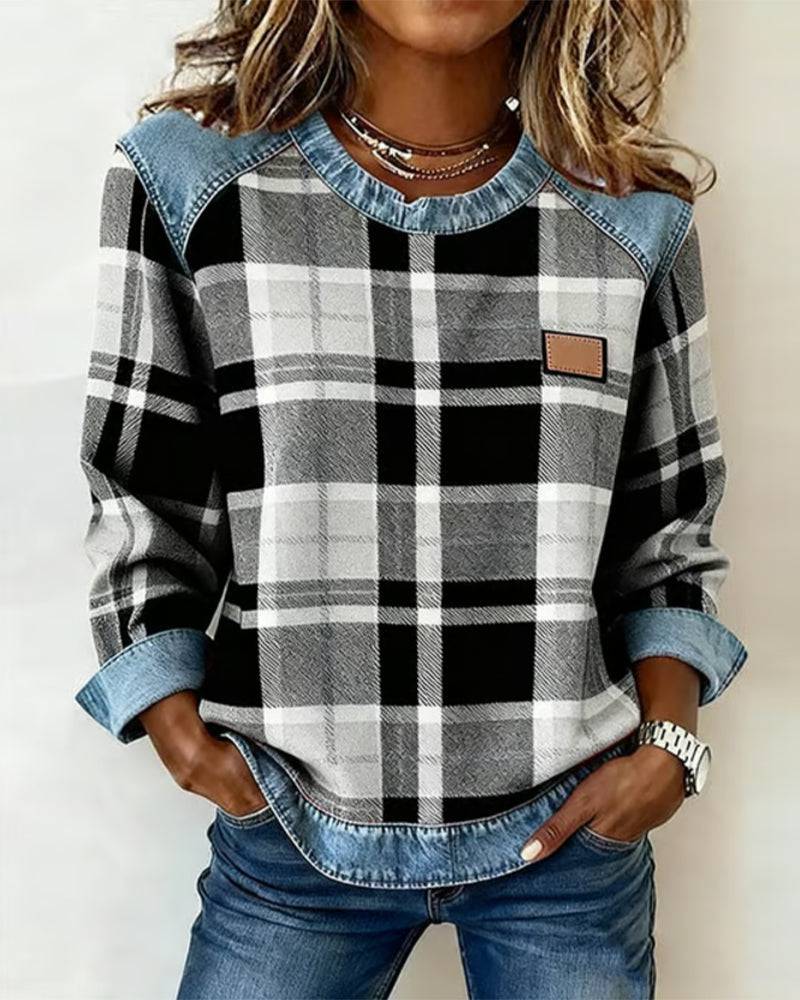 Denim | Bluza z zabawnym wzorem