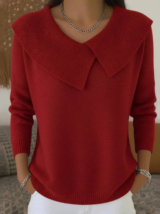 Rylee | Elegancki prążkowany sweter