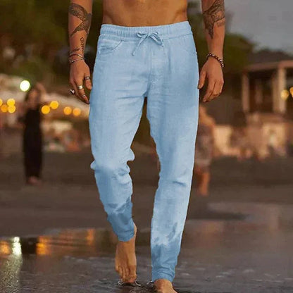 Mateo | Lniane spodnie plażowe
