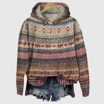 Gaby | Bluza w etniczny wzór retro