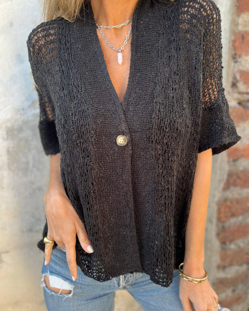 Aimée | Elegancki dzianinowy top