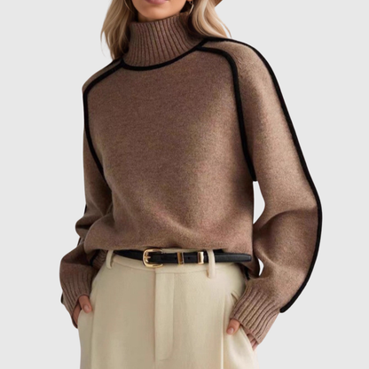 Donna | Elegancki sweter z wysokim kołnierzem