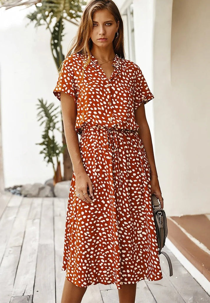 Edith | Wyrafinowana zwiewna sukienka