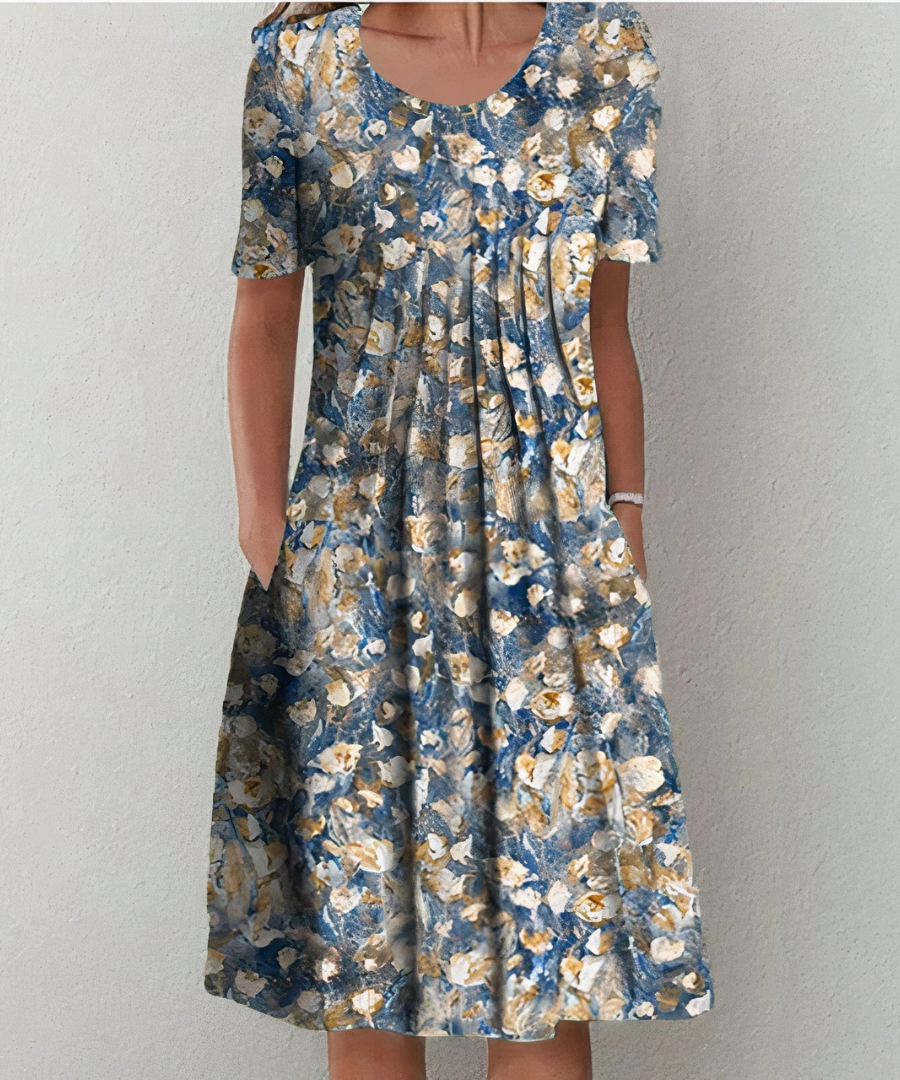 Clémentine | Elegancka sukienka w kwiaty