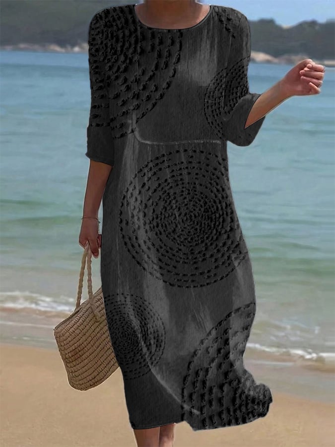 Améliane | Elegancka sukienka midi z delikatnymi detalami