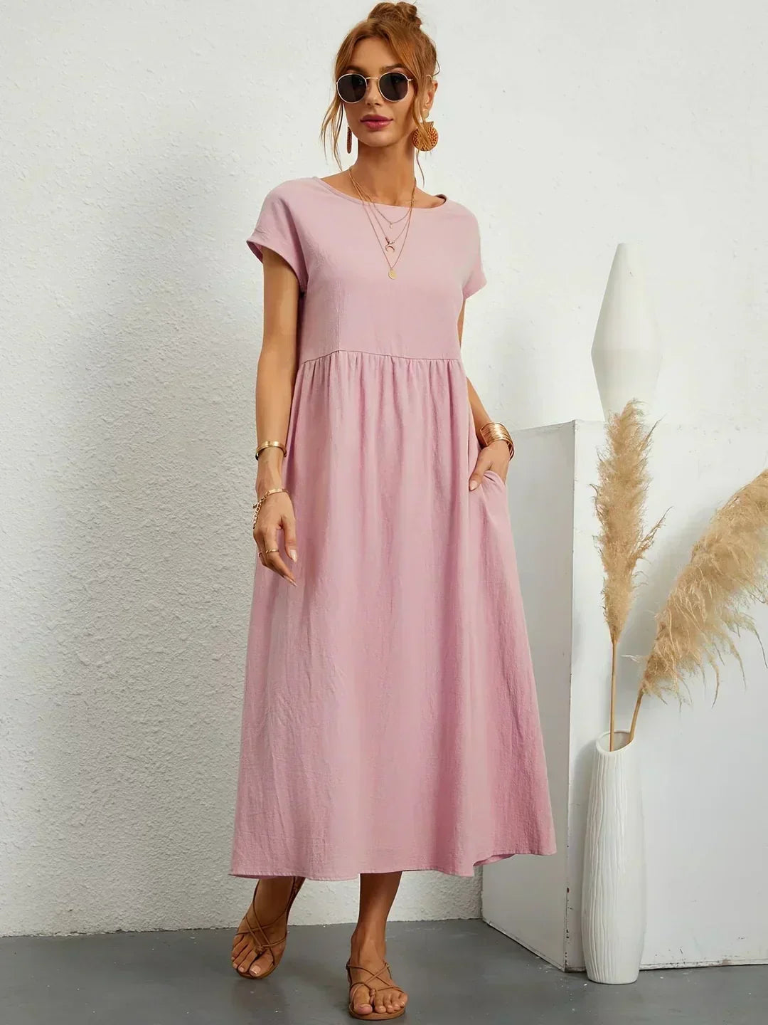 Nataly | Sukienka midi na co dzień