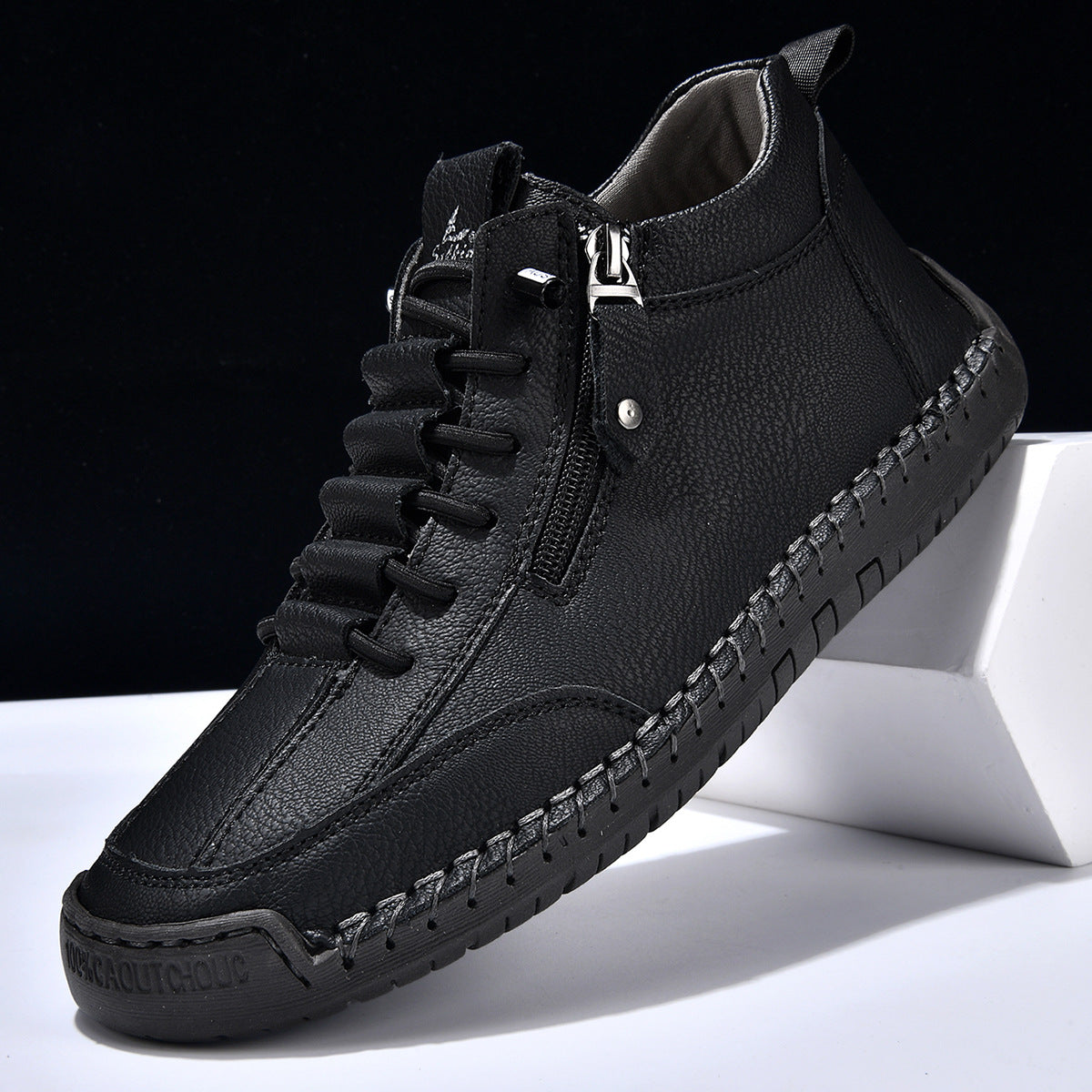Amelin & Co™ | Męskie buty z nubuku na zamek