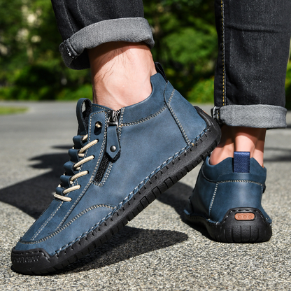 Amelin & Co™ | Męskie buty z nubuku na zamek