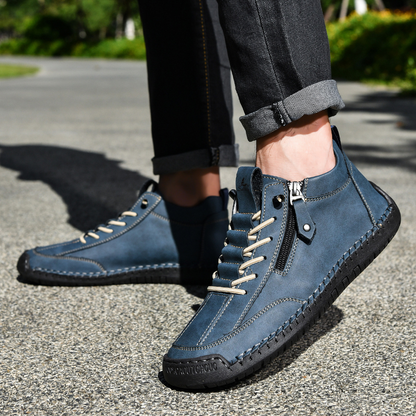 Amelin & Co™ | Męskie buty z nubuku na zamek