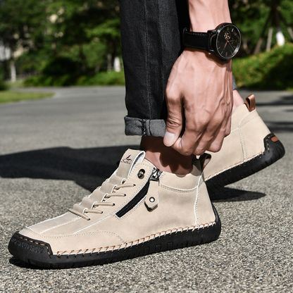 Amelin & Co™ | Męskie buty z nubuku na zamek