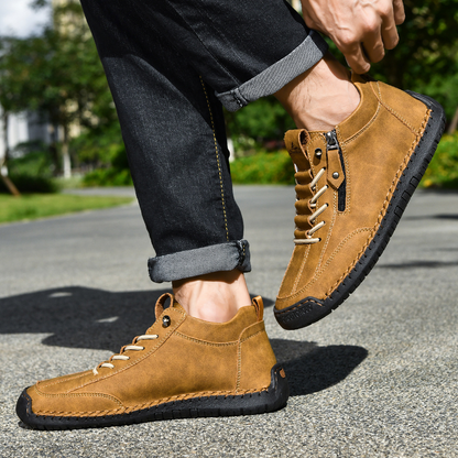Amelin & Co™ | Męskie buty z nubuku na zamek