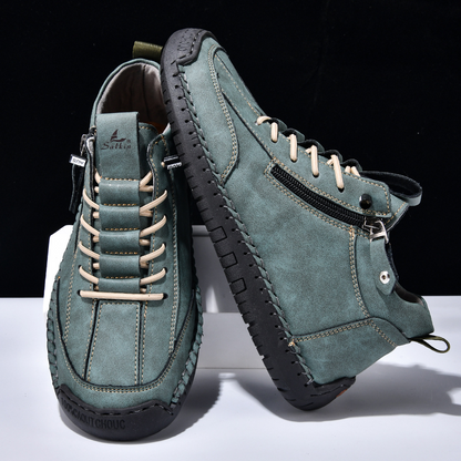 Amelin & Co™ | Męskie buty z nubuku na zamek