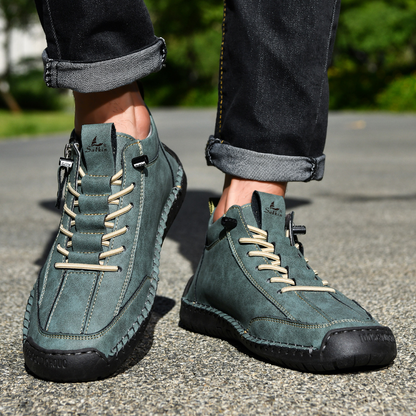 Amelin & Co™ | Męskie buty z nubuku na zamek