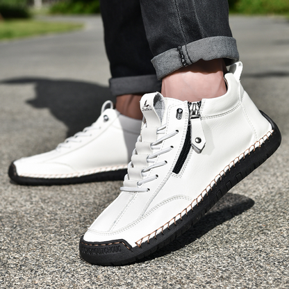 Amelin & Co™ | Męskie buty z nubuku na zamek