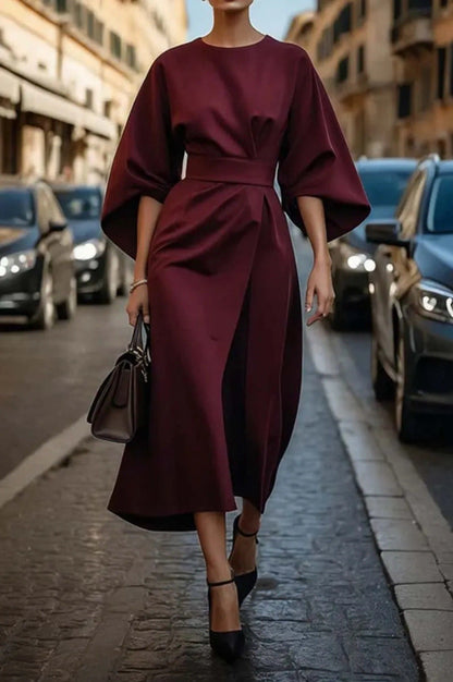Juliette | Elegancka sukienka z paskiem