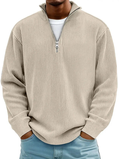Amelin & Co™ | Sweter z krótkim zamkiem, elegancja i komfort