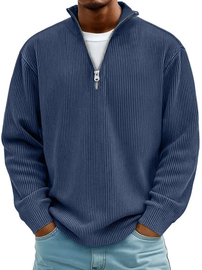 Amelin & Co™ | Sweter z krótkim zamkiem, elegancja i komfort