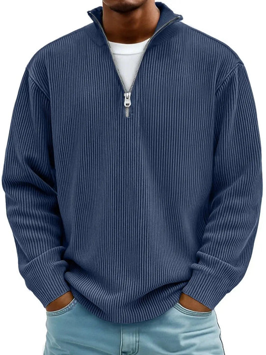Amelin & Co™ | Sweter z krótkim zamkiem, elegancja i komfort