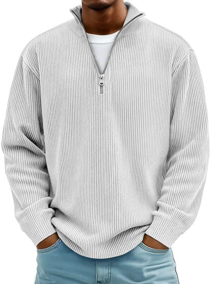 Amelin & Co™ | Sweter z krótkim zamkiem, elegancja i komfort
