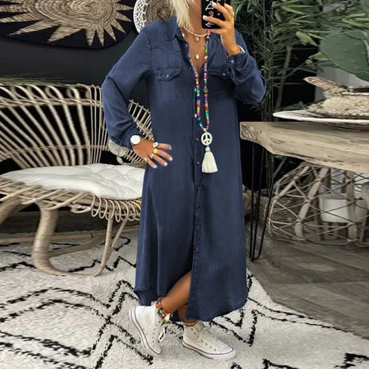 Fanny | Elegancka jeansowa sukienka