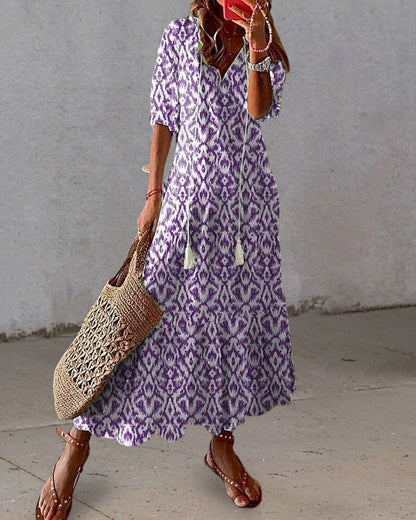 Ines | Szykowna sukienka boho
