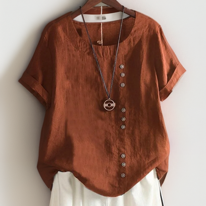Isla | Szykowny T-shirt z guzikami