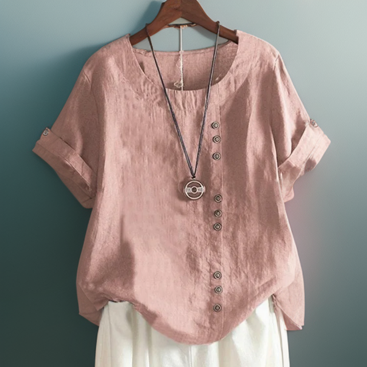 Isla | Szykowny T-shirt z guzikami