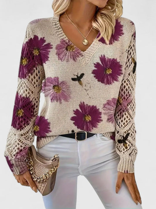 Aurélie | Lekki kardigan w kwiaty