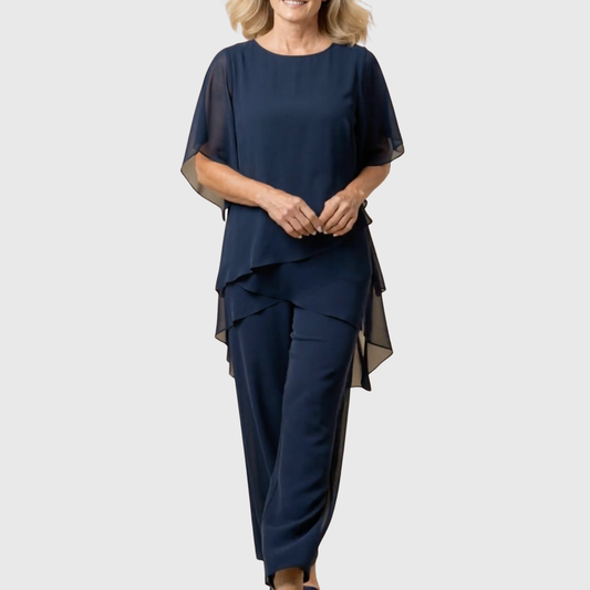 ELARA | Zwiewny komplet palazzo, wygodny i elegancki