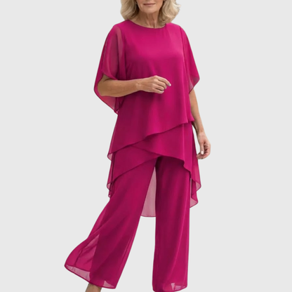ELARA | Zwiewny komplet palazzo, wygodny i elegancki