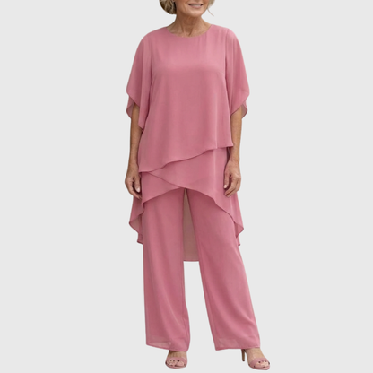 ELARA | Zwiewny komplet palazzo, wygodny i elegancki