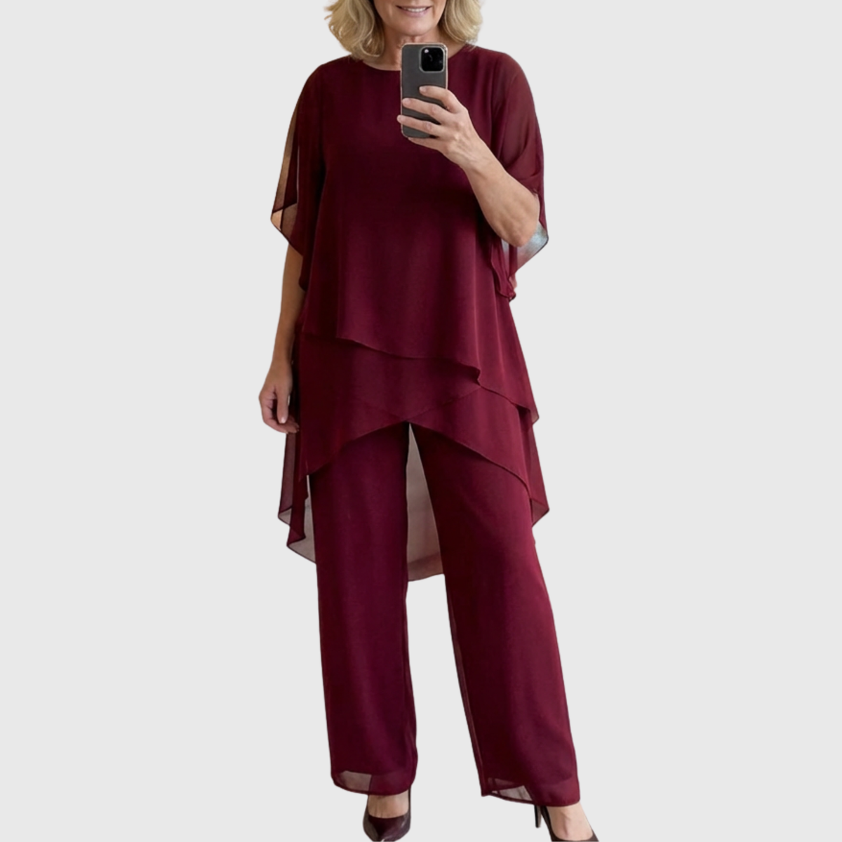 ELARA | Zwiewny komplet palazzo, wygodny i elegancki