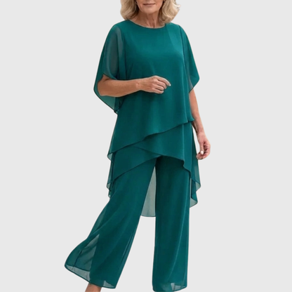 ELARA | Zwiewny komplet palazzo, wygodny i elegancki