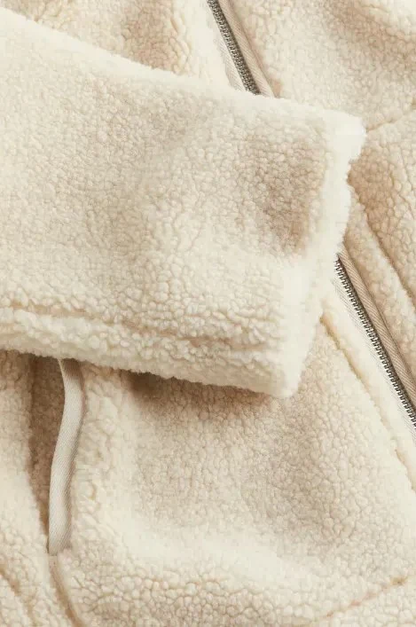 KAJA | Miękki płaszcz teddy